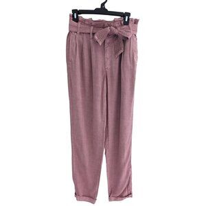American Eagle High Rise Paperbag Barbie Pink Pants Size 4